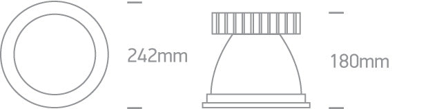 The COB Project Round Range Dimmable