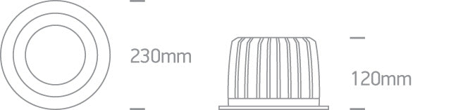 The COB Downlight Range Die Cast