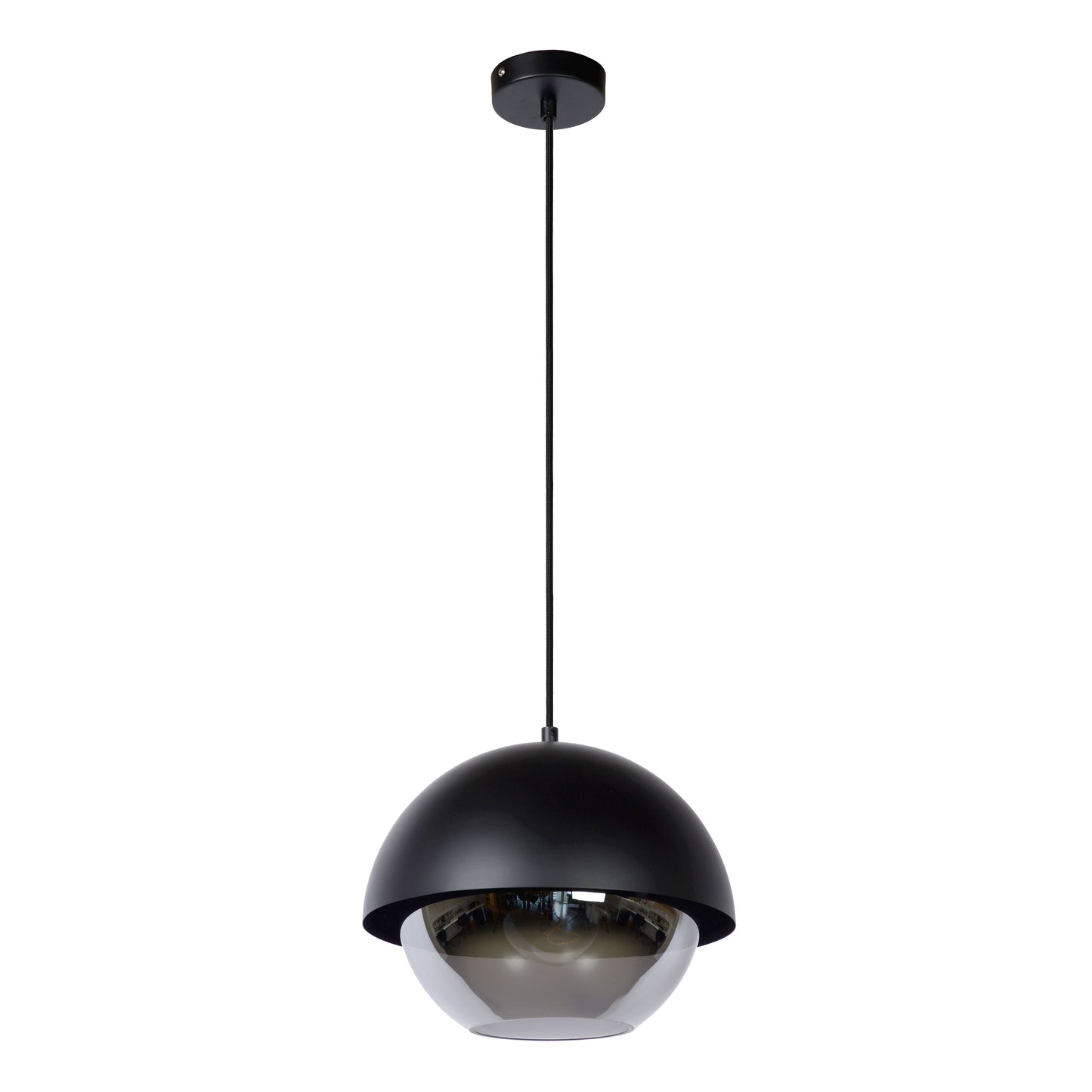 Lucide COOPER - Pendant light - Ø 30 cm - 1xE27 - Black