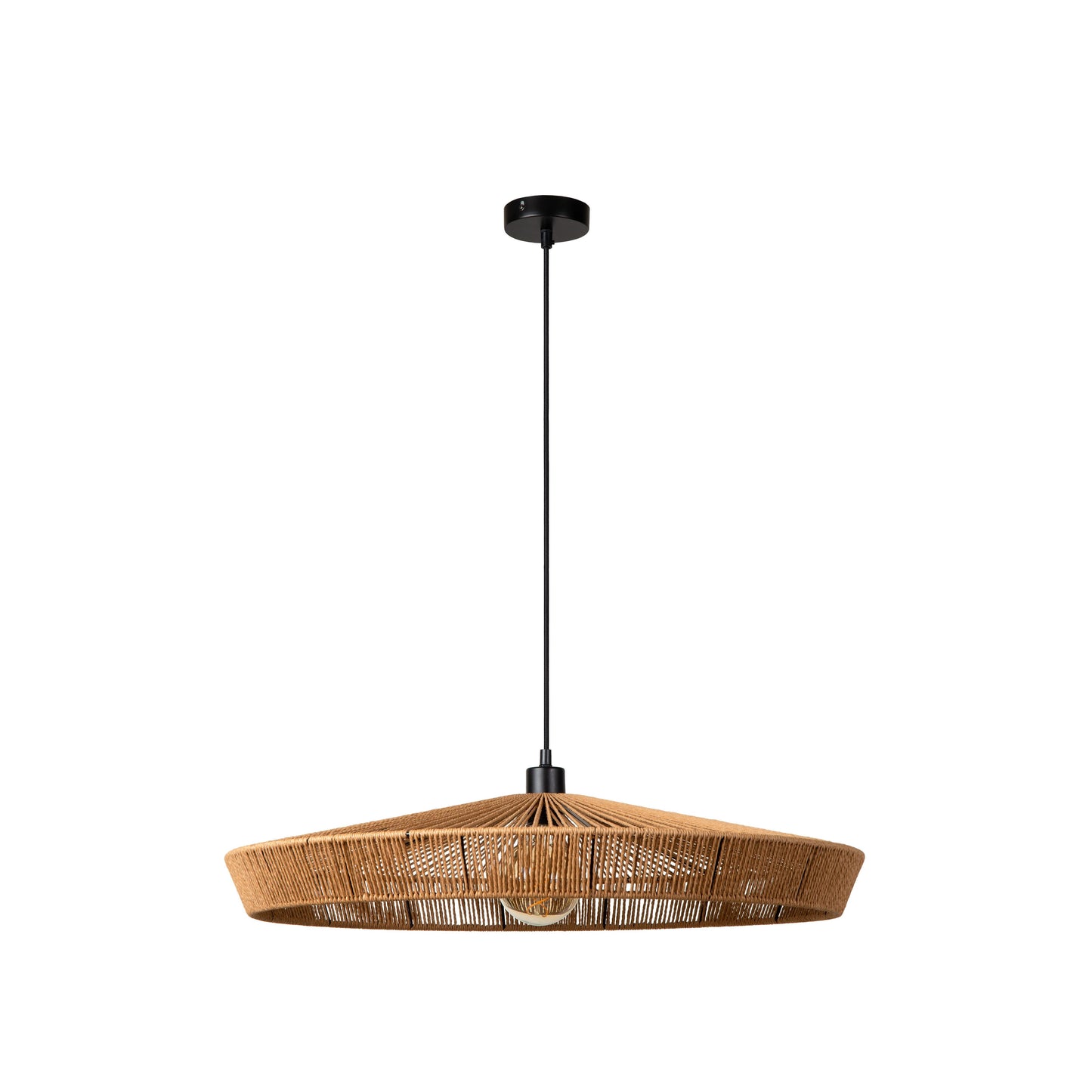 Lucide YUNKAI - Pendant light - Ø 70 cm - 1xE27 - Natural