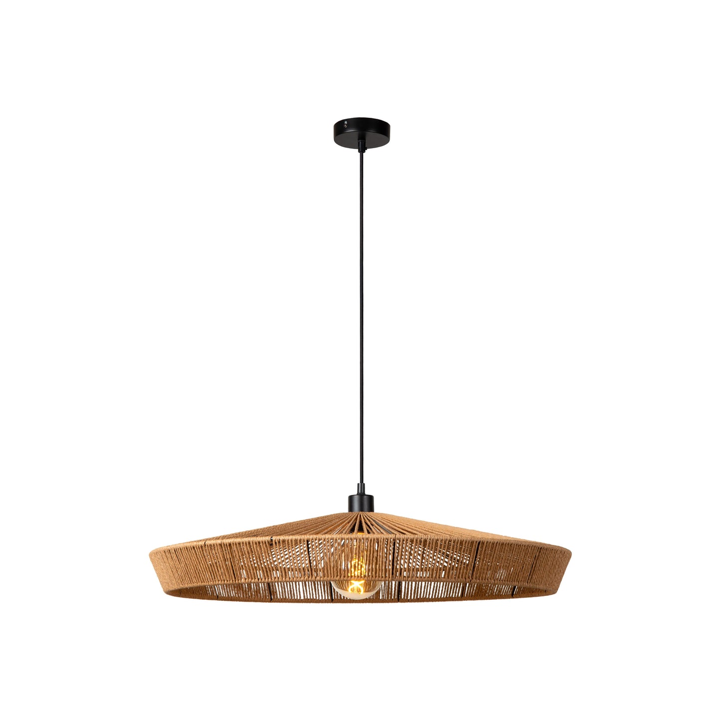 Lucide YUNKAI - Pendant light - Ø 70 cm - 1xE27 - Natural
