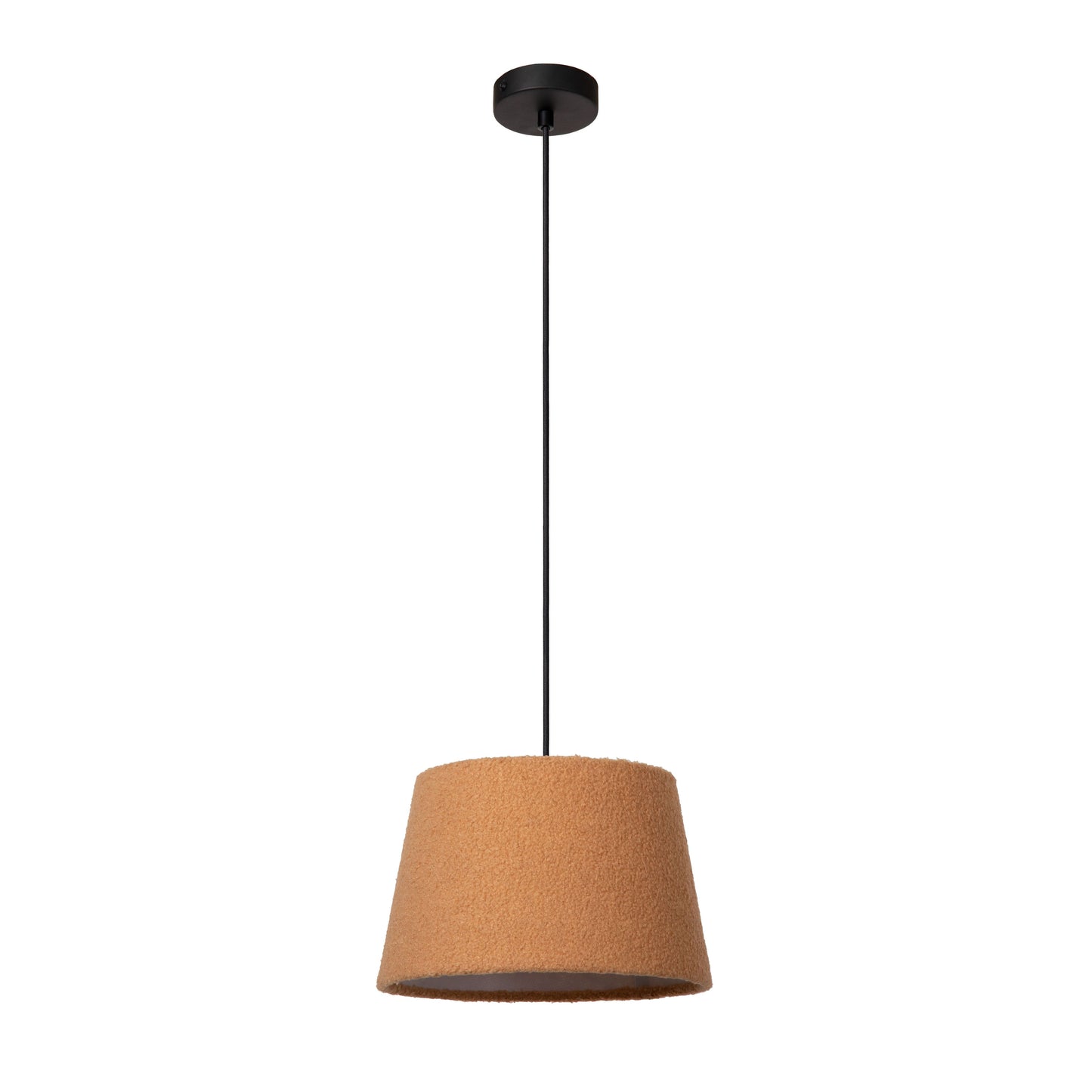 Lucide WOOLLY - Pendant light - Ø 28 cm - 1xE27 - Ocher Yellow