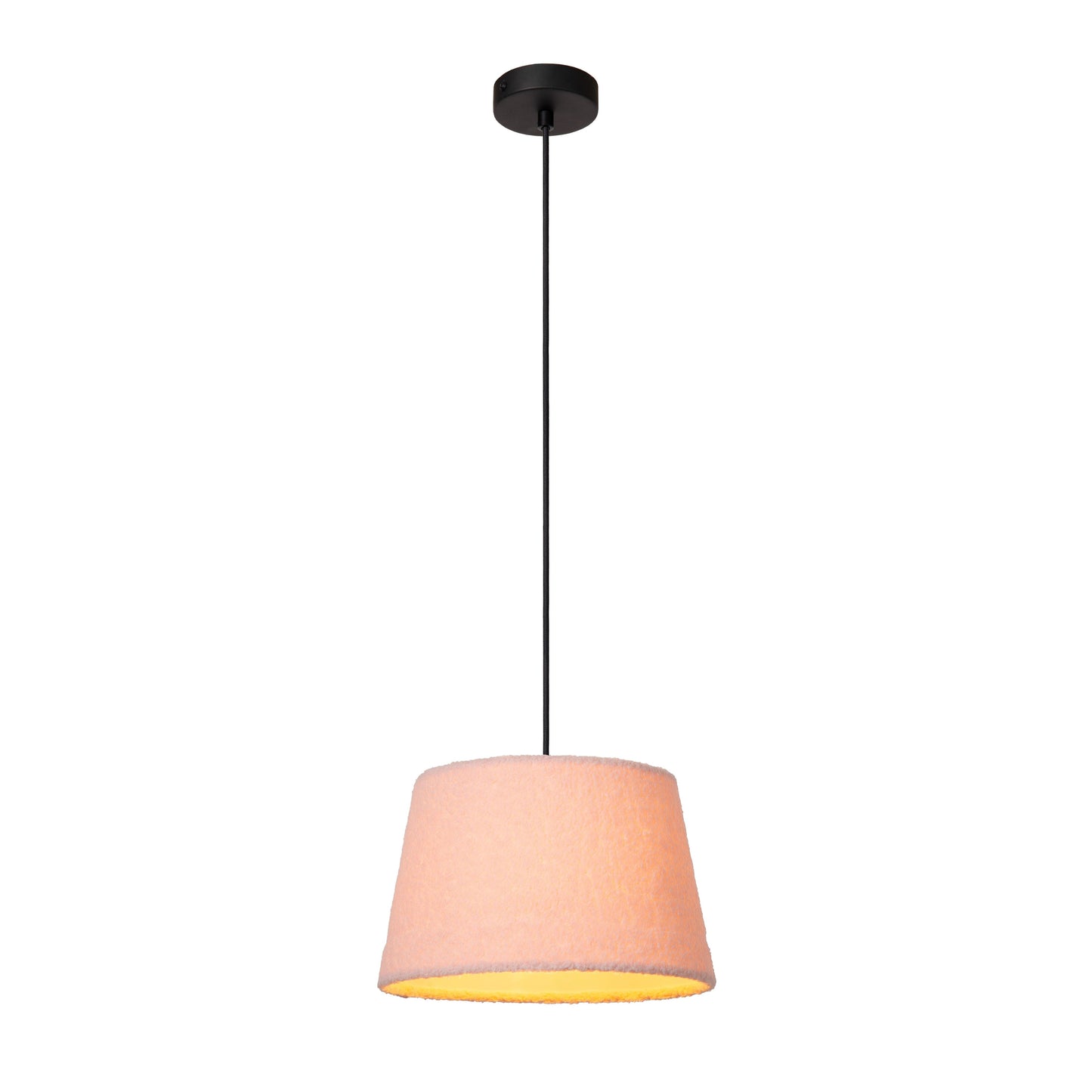 Lucide WOOLLY - Pendant light - Ø 28 cm - 1xE27 - Pink