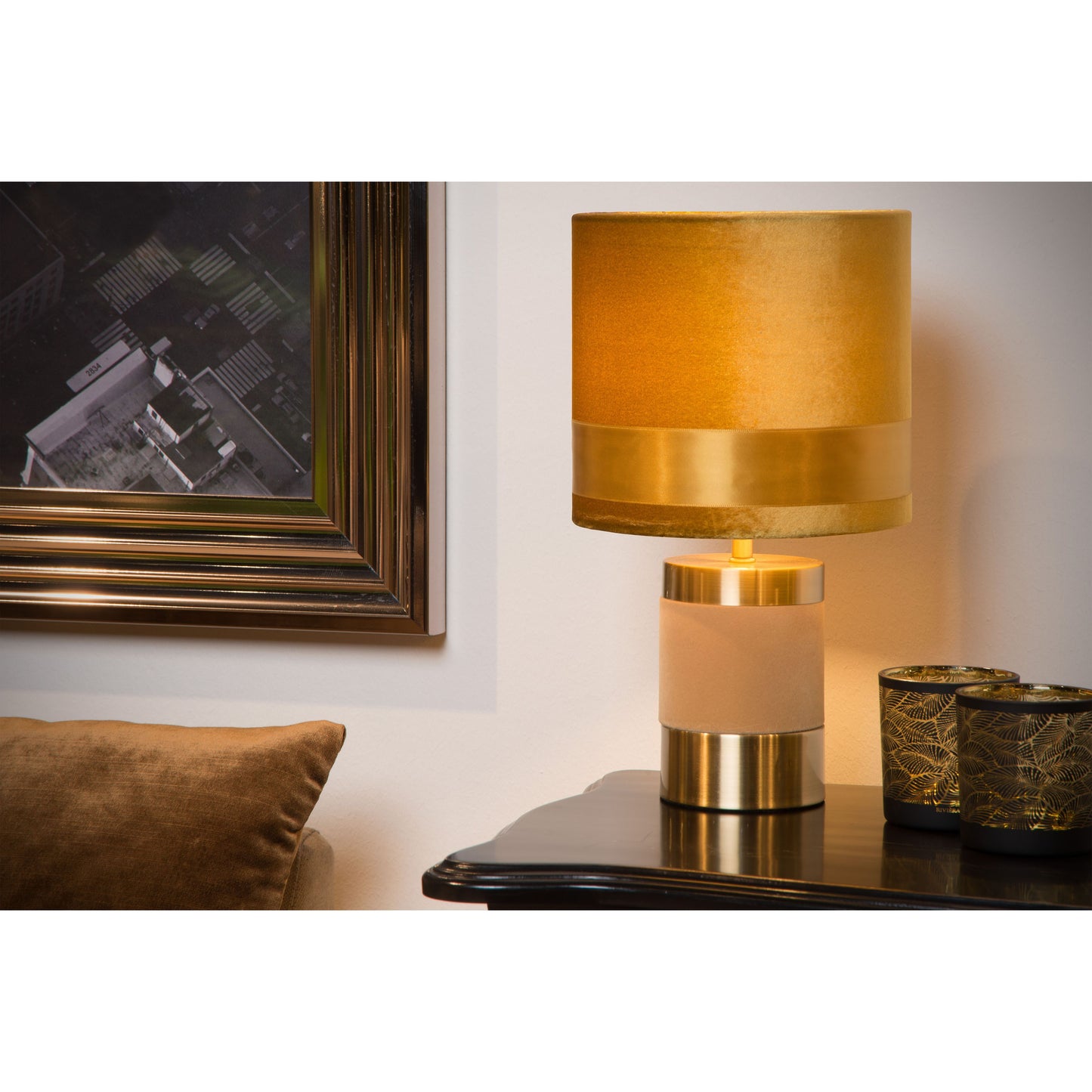 Lucide EXTRAVAGANZA FRIZZLE - Table lamp - Ø 18 cm - 1xE14 - Yellow