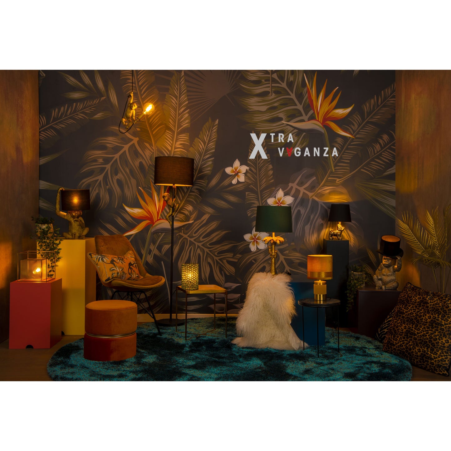 Lucide EXTRAVAGANZA CHIMP - Table lamp - Ø 30 cm - 1xE14 - Black