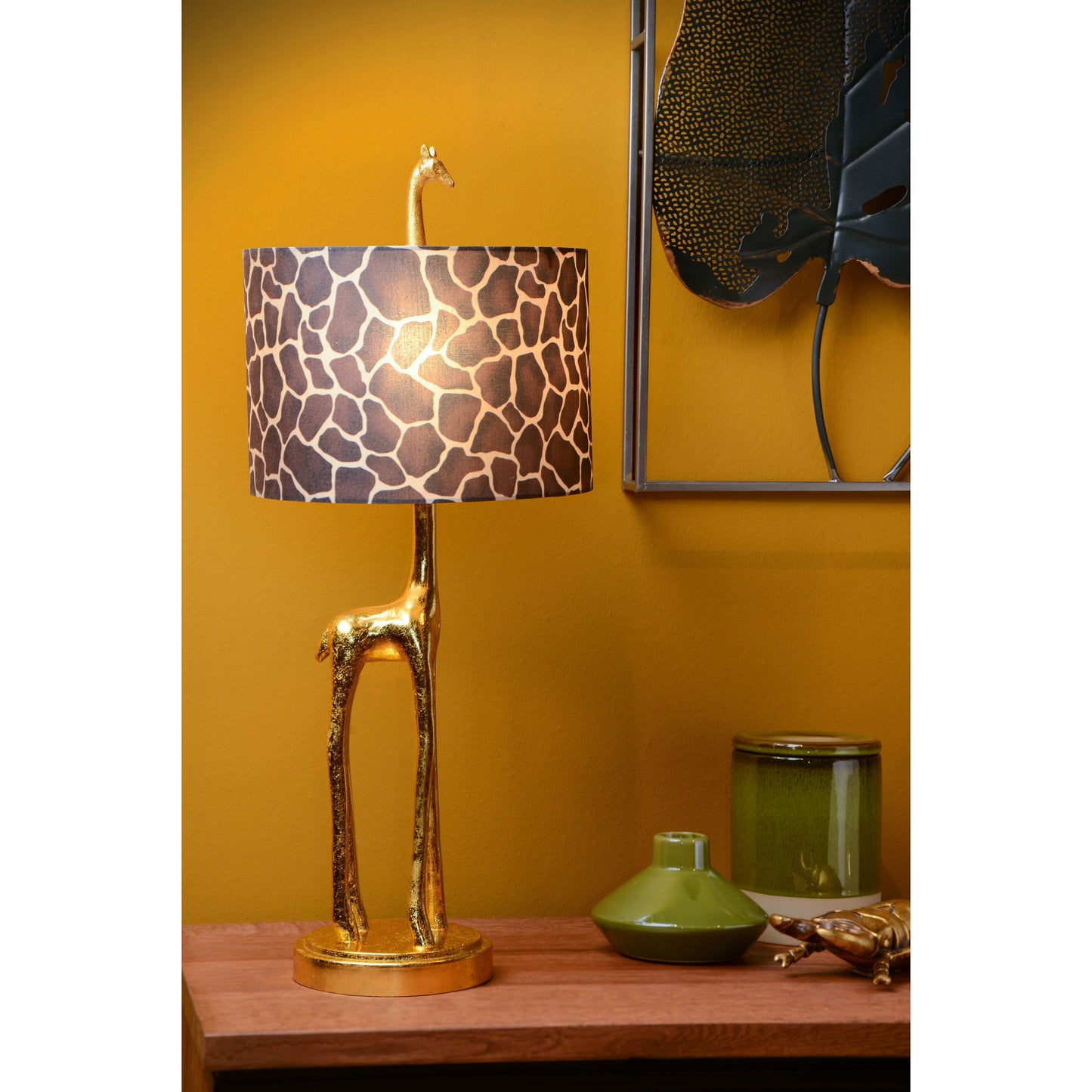 Lucide EXTRAVAGANZA MISS TALL - Table lamp - Ø 25 cm - 1xE27 - Matt Gold / Brass