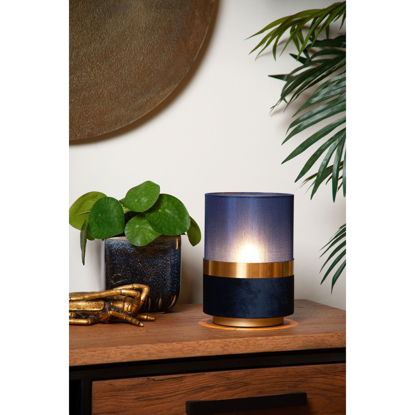 Lucide EXTRAVAGANZA TUSSE - Table lamp - Ø 15 cm - 1xE14 - Blue