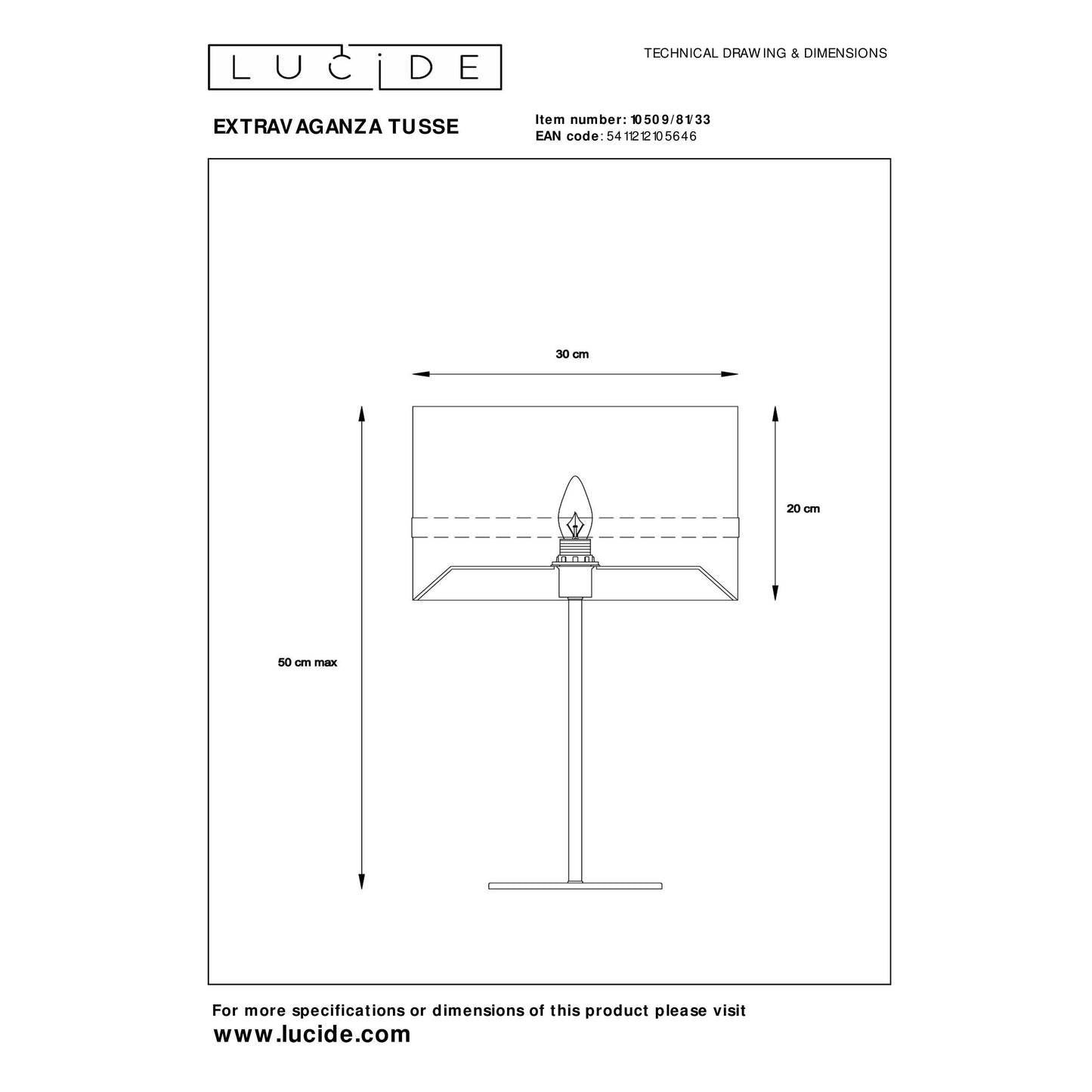 Lucide EXTRAVAGANZA TUSSE - Table lamp - Ø 30 cm - 1xE14 - Green