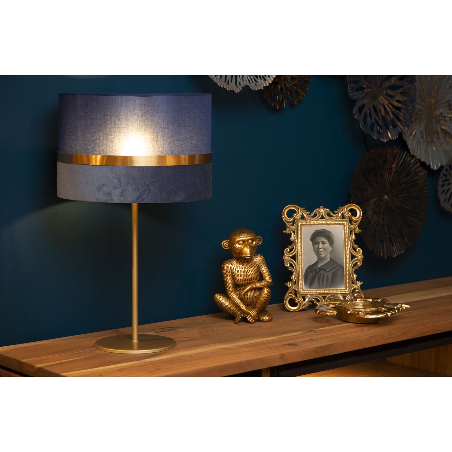 Lucide EXTRAVAGANZA TUSSE - Table lamp - Ø 30 cm - 1xE14 - Blue