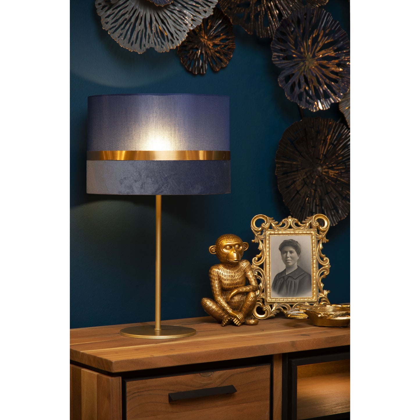 Lucide EXTRAVAGANZA TUSSE - Table lamp - Ø 30 cm - 1xE14 - Blue