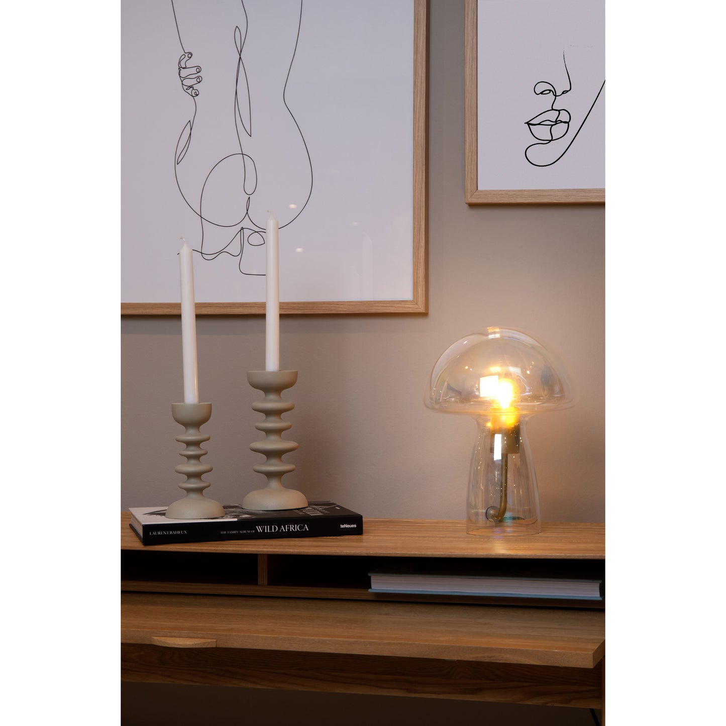 Lucide FUNGO - Table lamp - 1xE27 - Transparant