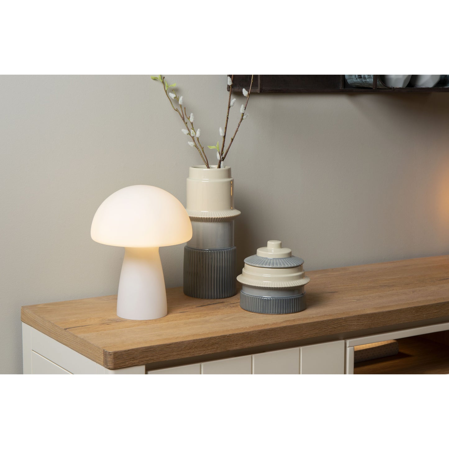 Lucide FUNGO - Table lamp - 1xE27 - Opal