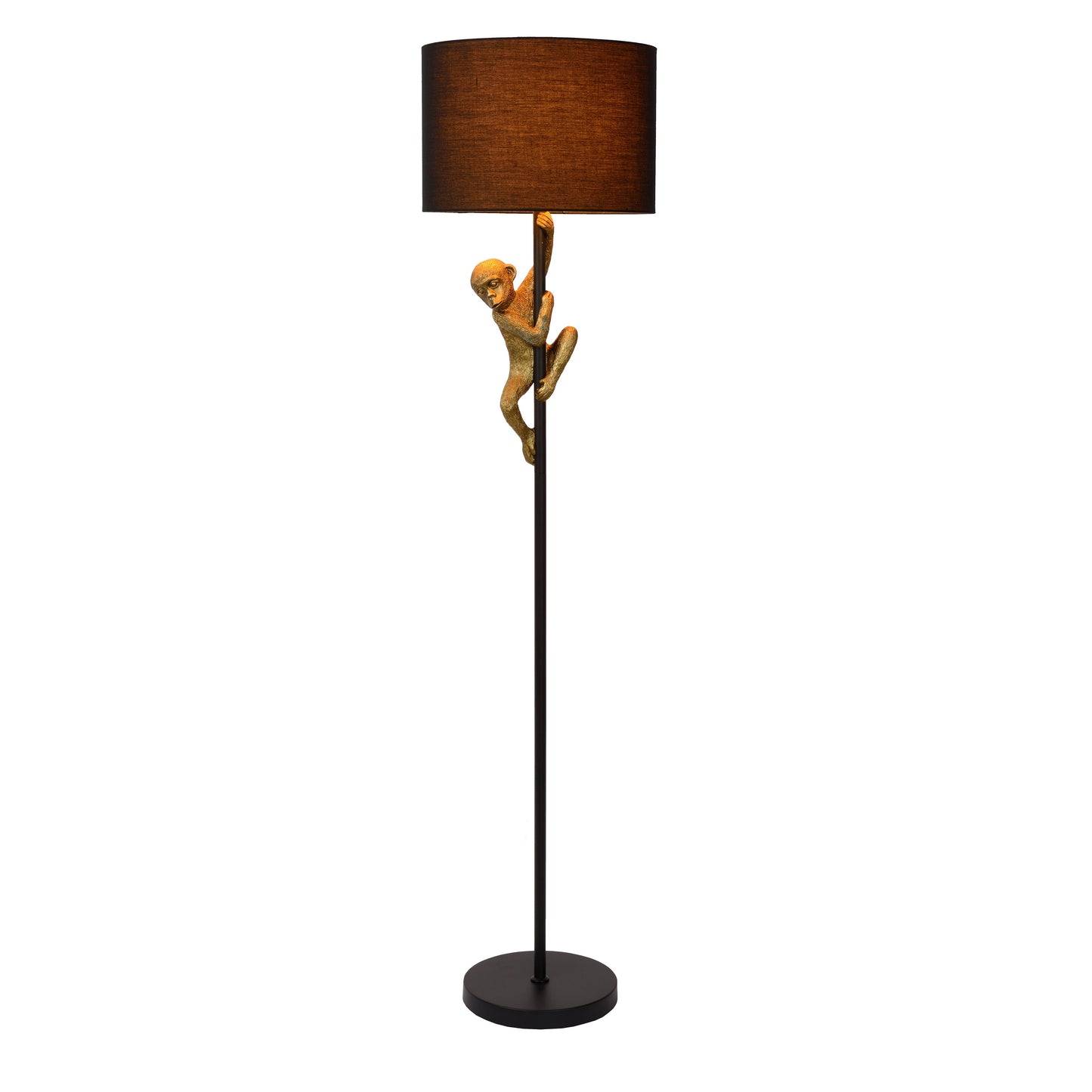 Lucide EXTRAVAGANZA CHIMP - Floor lamp - Ø 35 cm - 1xE27 - Black