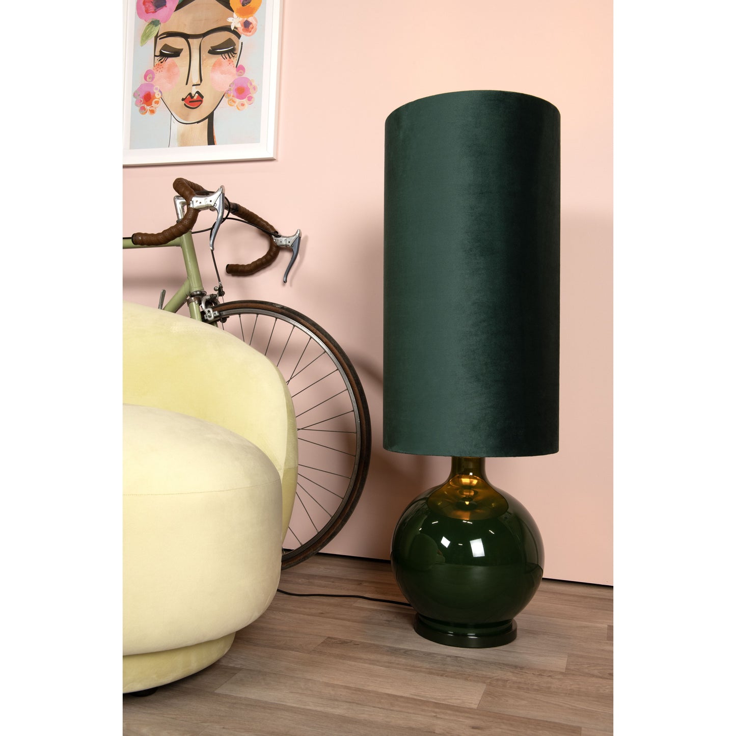 Lucide ESTERAD - Floor lamp - Ø 34 cm - 1xE27 - Green