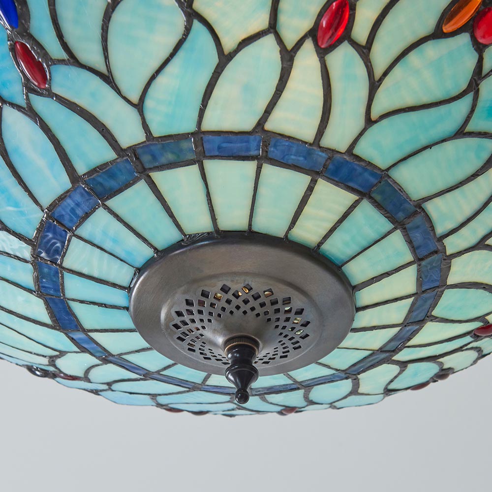 Dragonfly blue Large 3lt Semi Flush