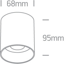 The GU10 Dark Light Aluminium
