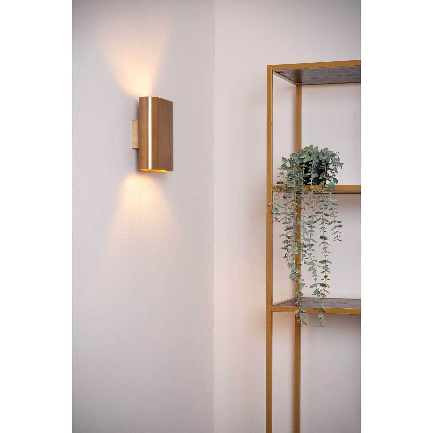 Lucide OVALIS - Wall light - 2xE14 - Matt Gold / Brass