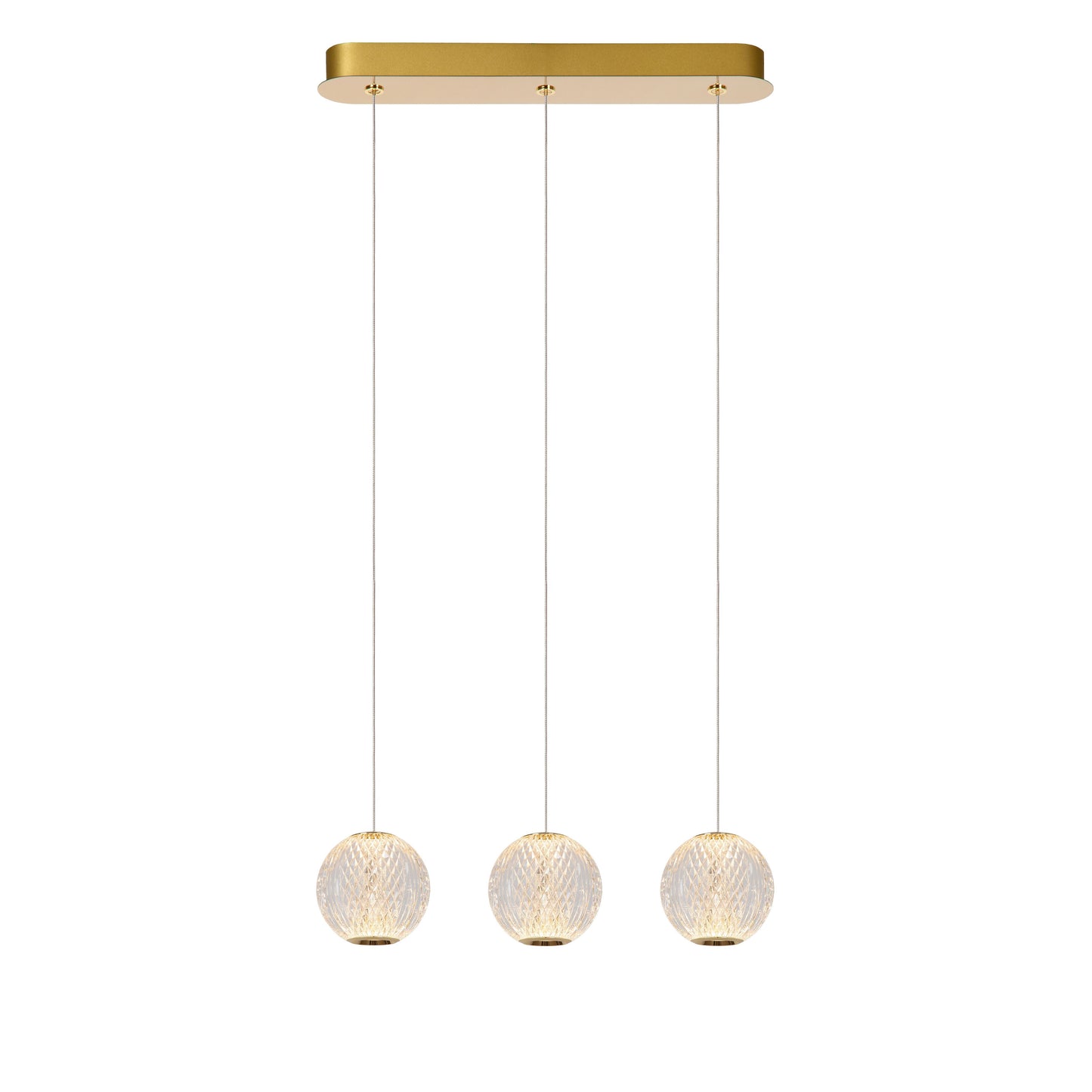 Lucide CINTRA - Pendant light - LED Dim. - 3x4,7W 2700K - Transparant