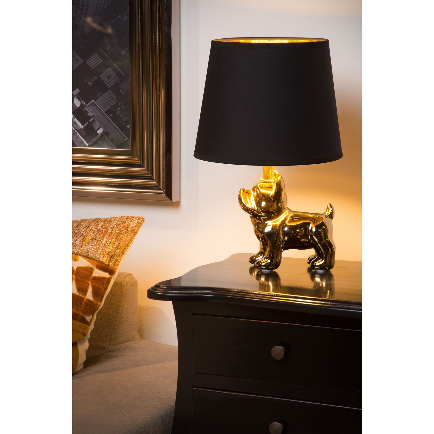 Lucide EXTRAVAGANZA SIR WINSTON - Table lamp - 1xE14 - Gold