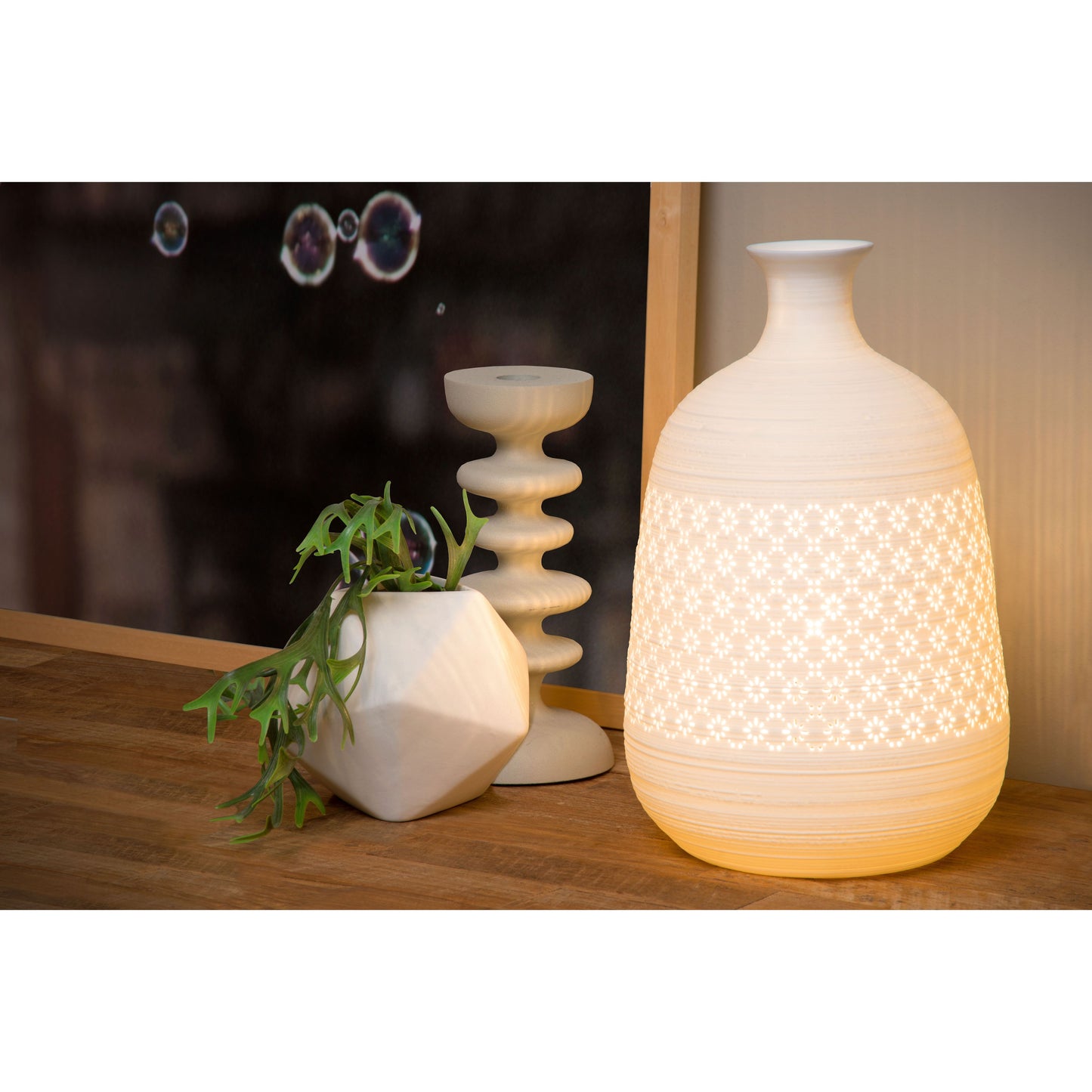 Lucide TIESSE - Table lamp - Ø 18,6 cm - 1xE14 - White