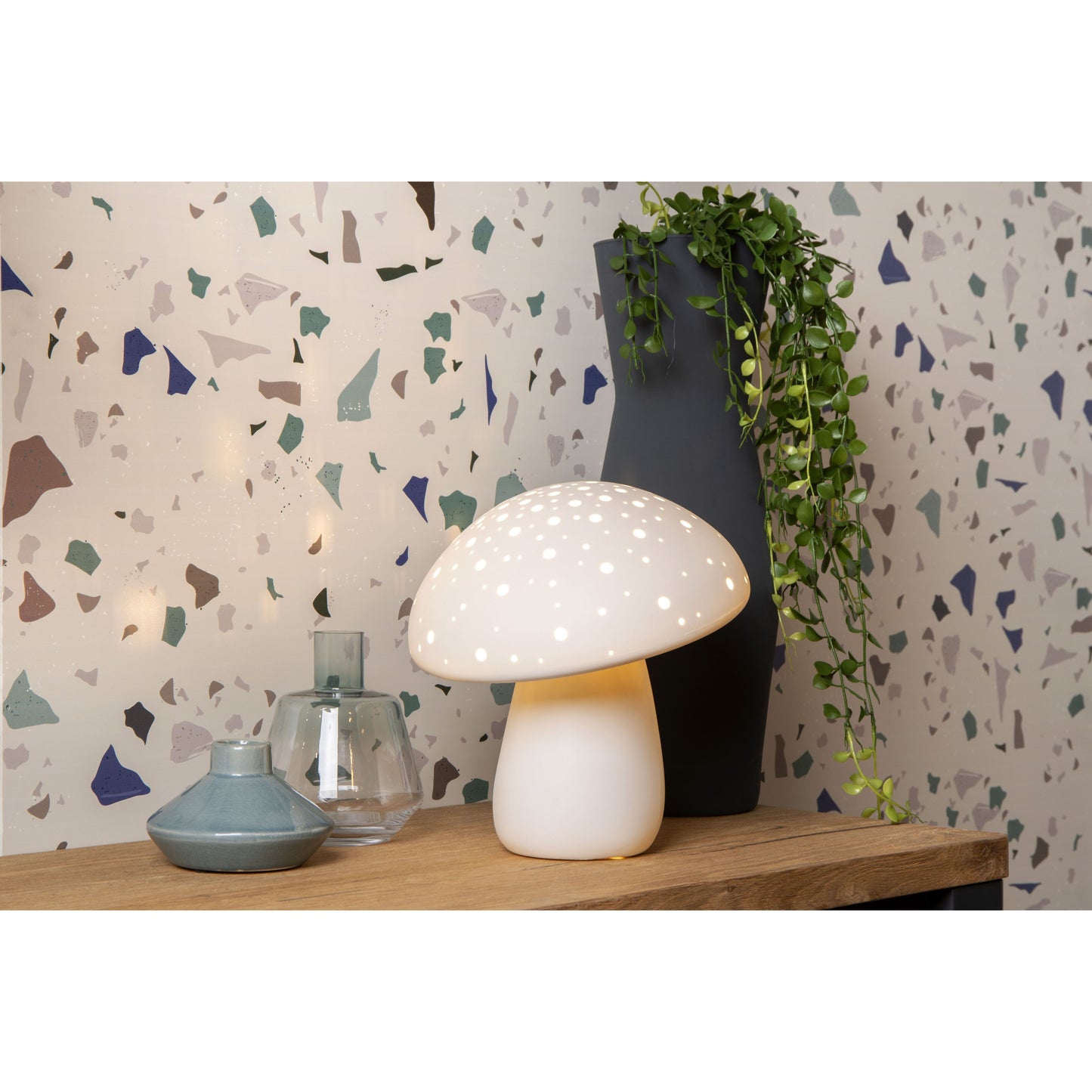Lucide FUNGO - Table lamp - 1xE14 - White