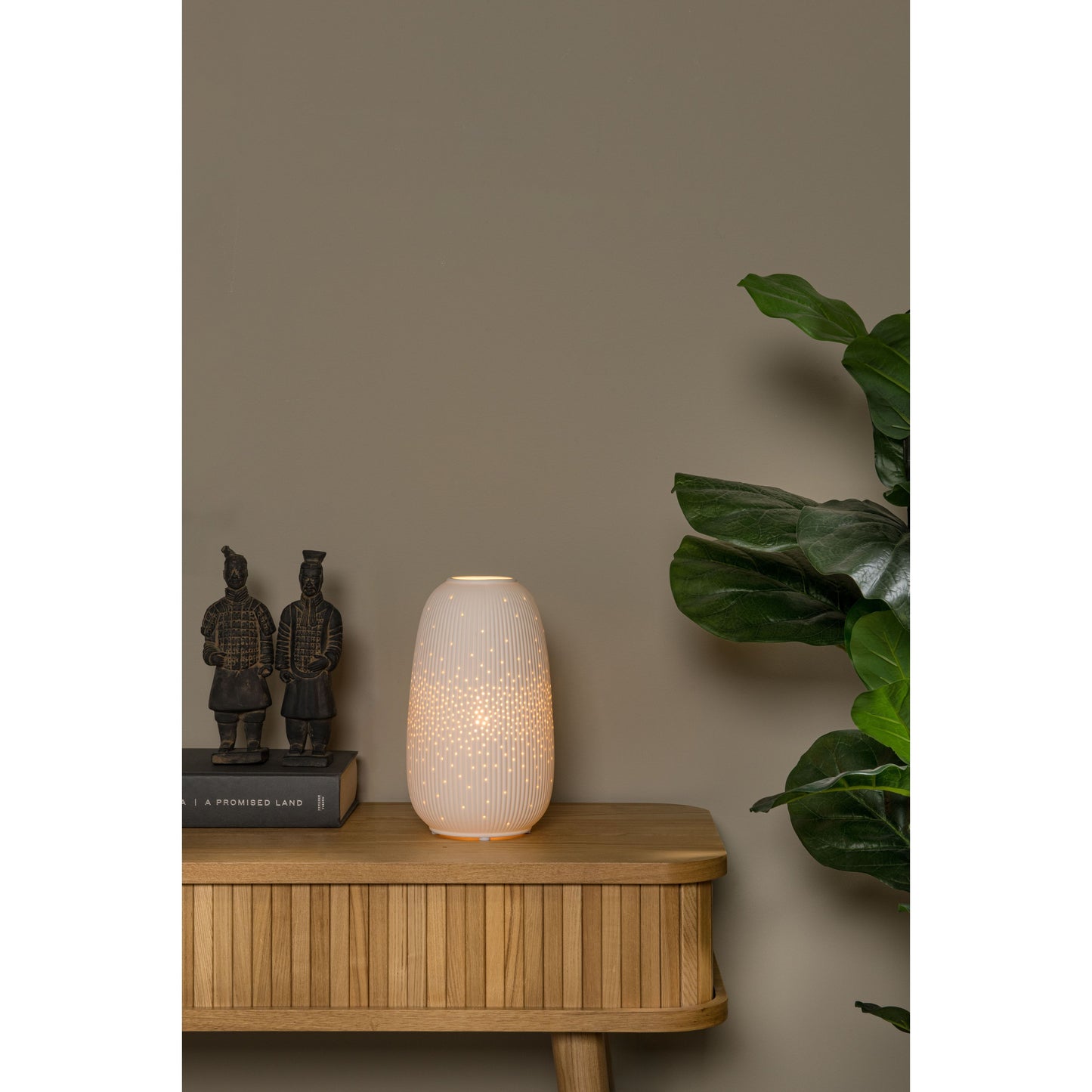 Lucide FLORES - Table lamp - Ø 14,1 cm - 1xE14 - White