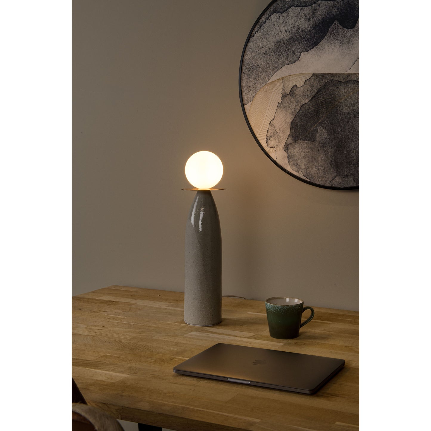 Lucide FIGARO - Table lamp - Ø 12 cm - 1x G9 - Grey