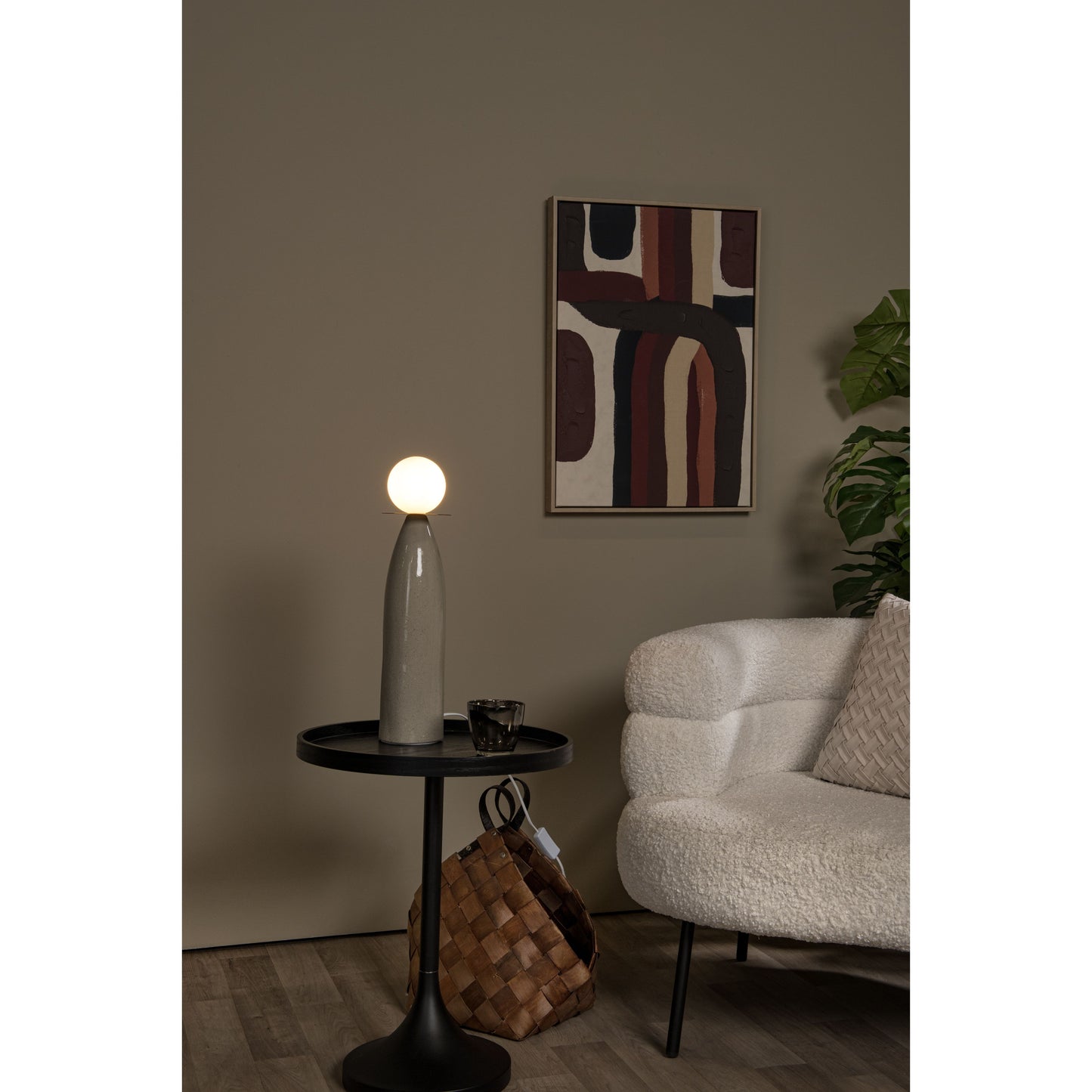 Lucide FIGARO - Table lamp - Ø 12 cm - 1xG9 Grey