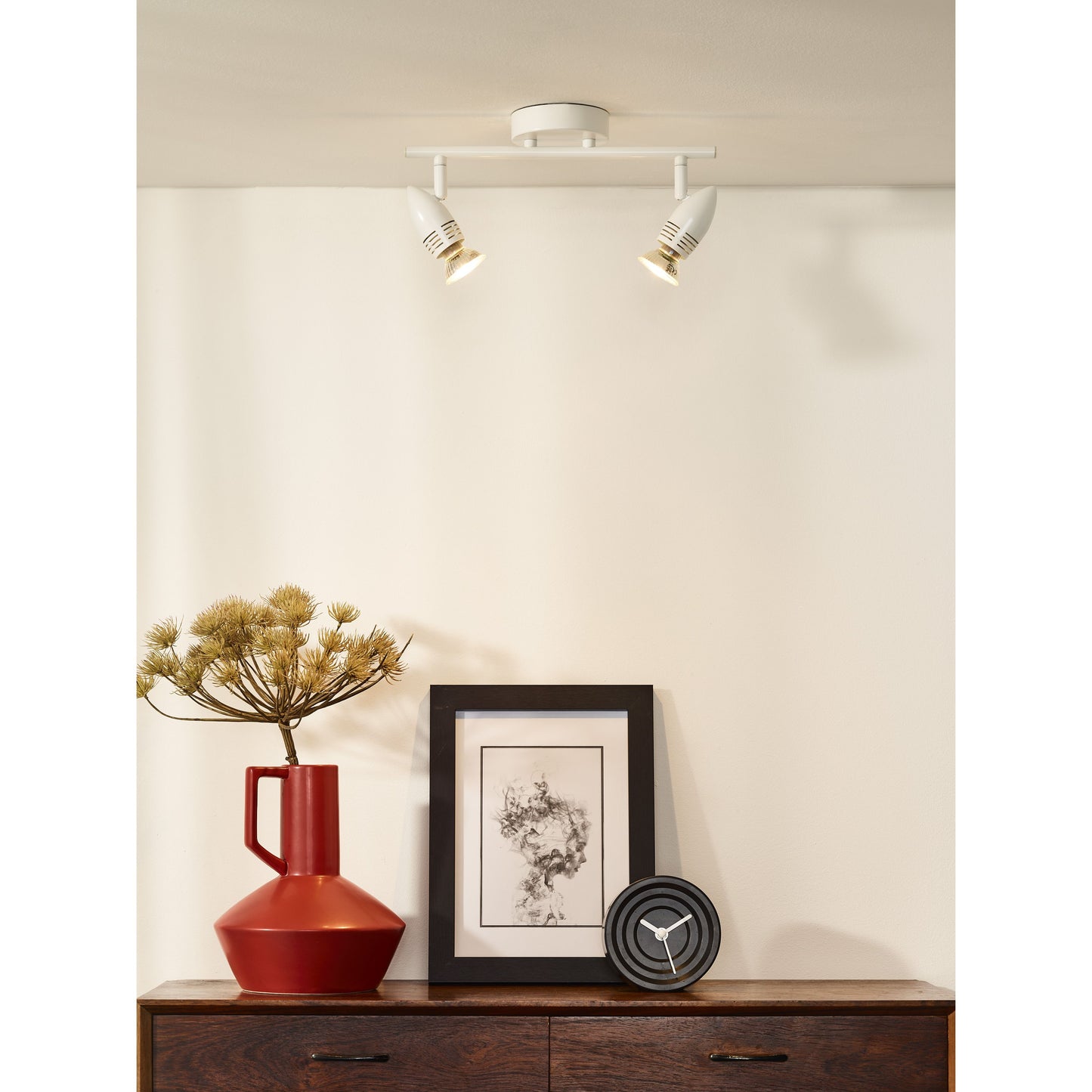 Lucide CARO-LED - Ceiling spotlight - LED - GU10 - 2x5W 2700K - White