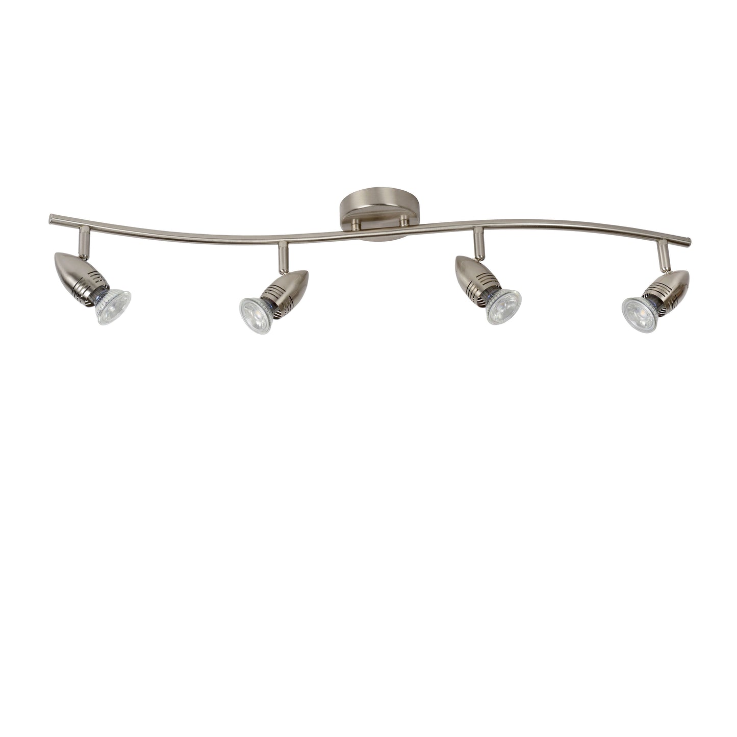 Lucide CARO-LED - Ceiling spotlight - LED - GU10 - 4x5W 2700K - Satin Chrome