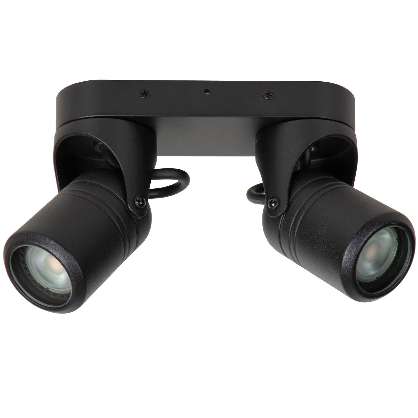 Lucide NIORT - Ceiling spotlight Indoor/Outdoor - 2xGU10 - IP44 - Black