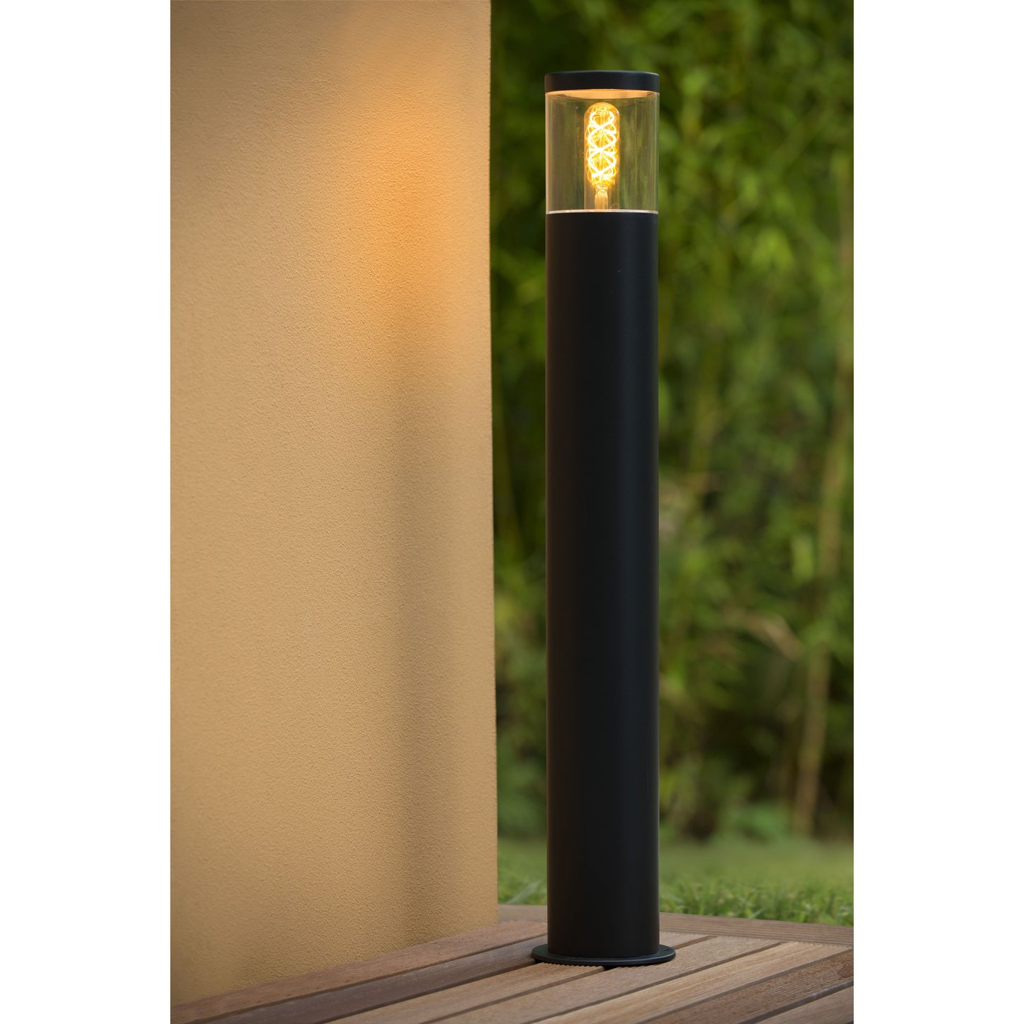 Lucide FEDOR - Bollard light - 1xE27 - IP44 - Black