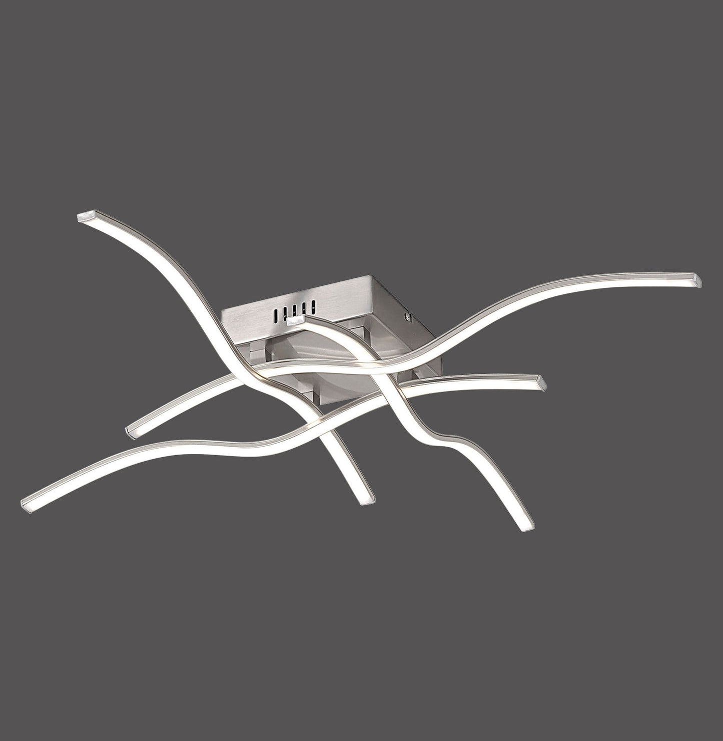 Wave - Ceiling Light - Steel - By Just Light - (15132-55)