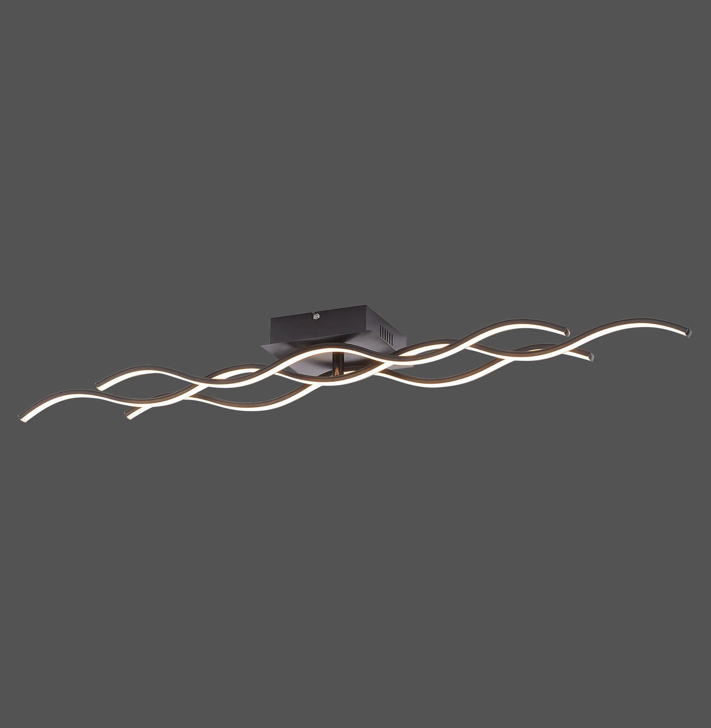 Wave - Ceiling Light - Black - By Just Light - (15166-18)