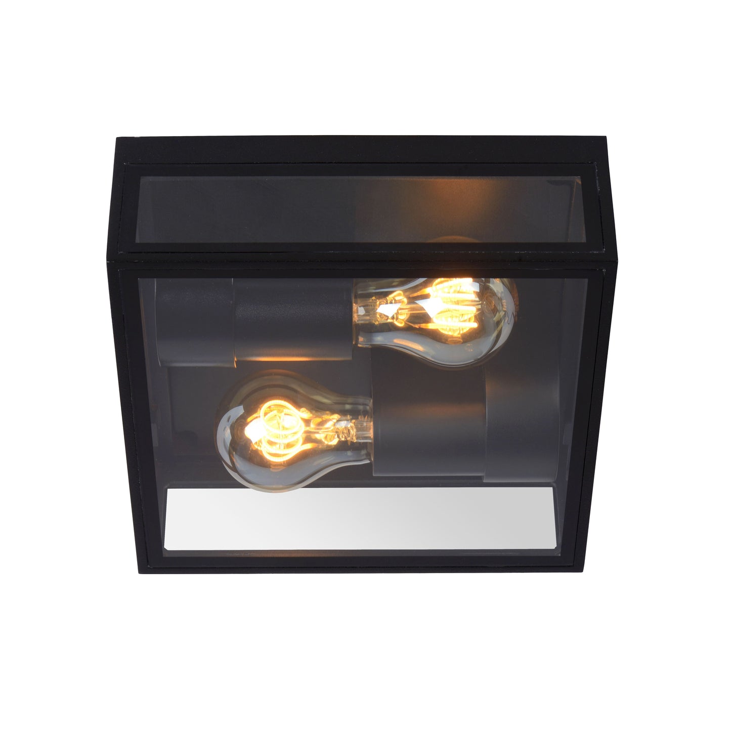 Lucide DUKAN - Flush ceiling light Indoor/Outdoor - 2xE27 - IP65 - Black