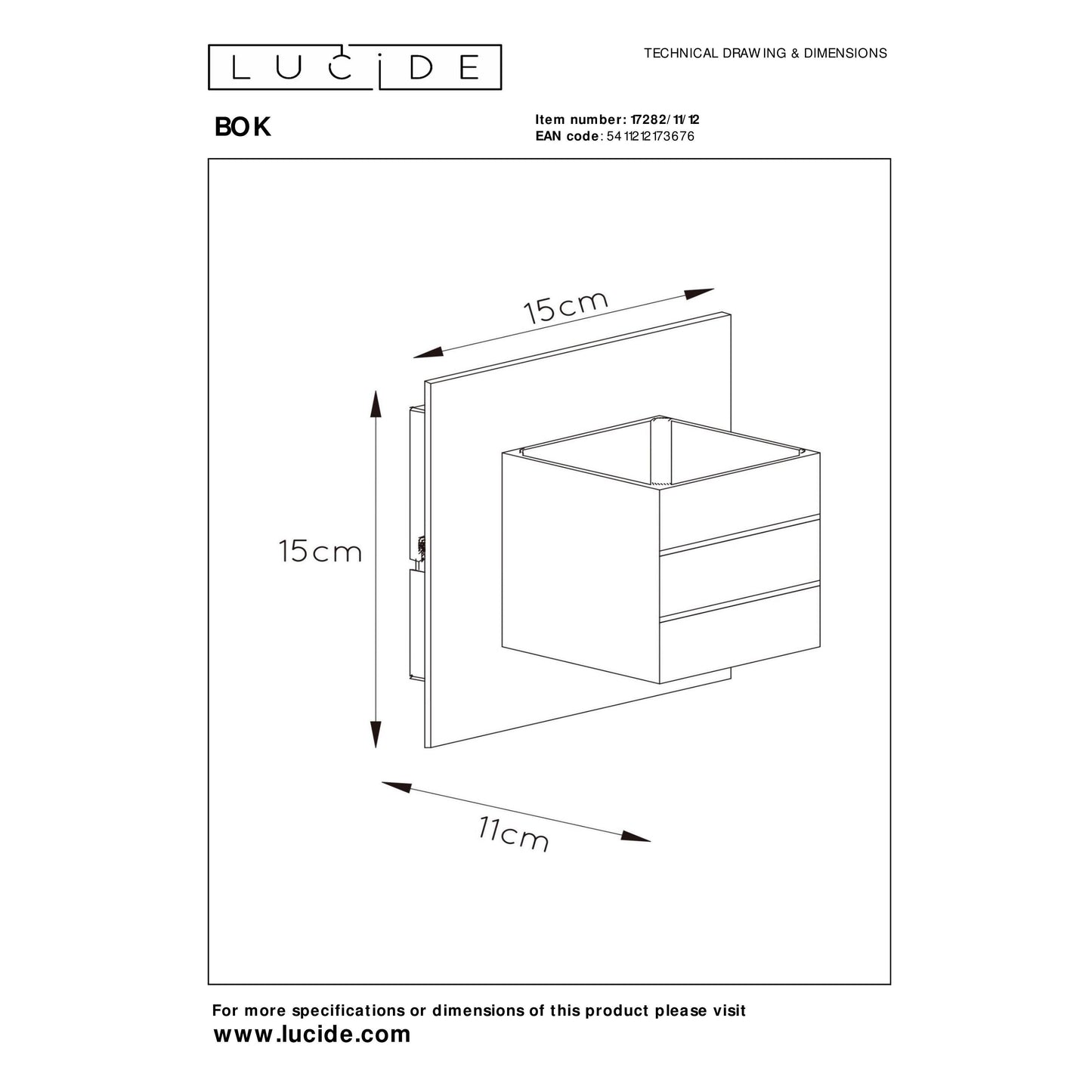 Lucide BOK - Wall light - 1xG9 - Satin Chrome