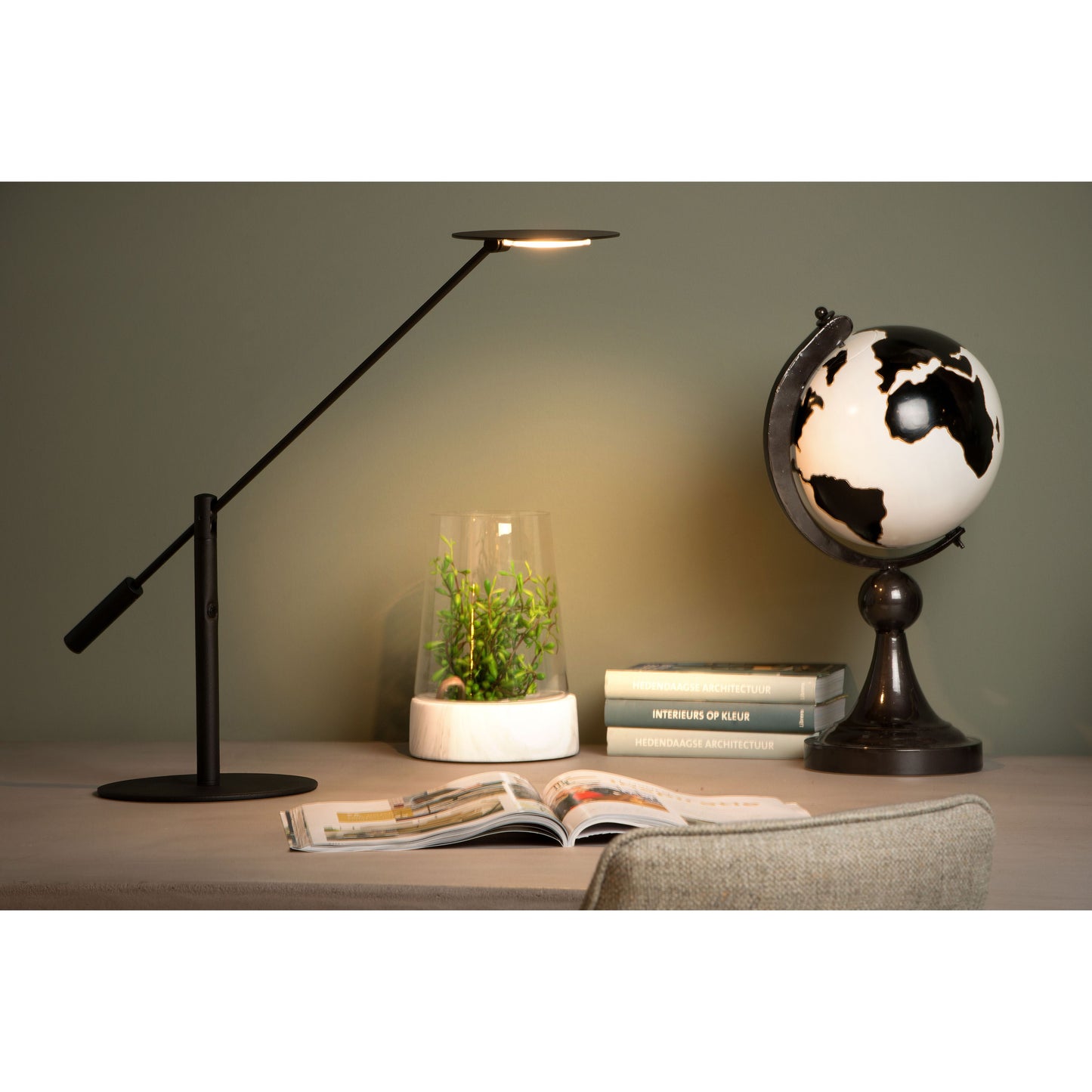 Lucide ANSELMO - Desk lamp - LED Dim. - 1x9W 3000K - Black