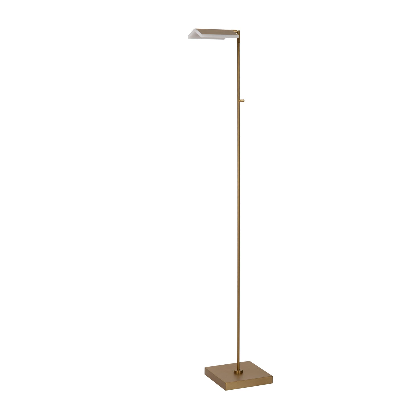 Lucide AARON - Floor reading lamp - LED Dim to warm - 1x12W 2700K/4000K - Matt Gold / Brass
