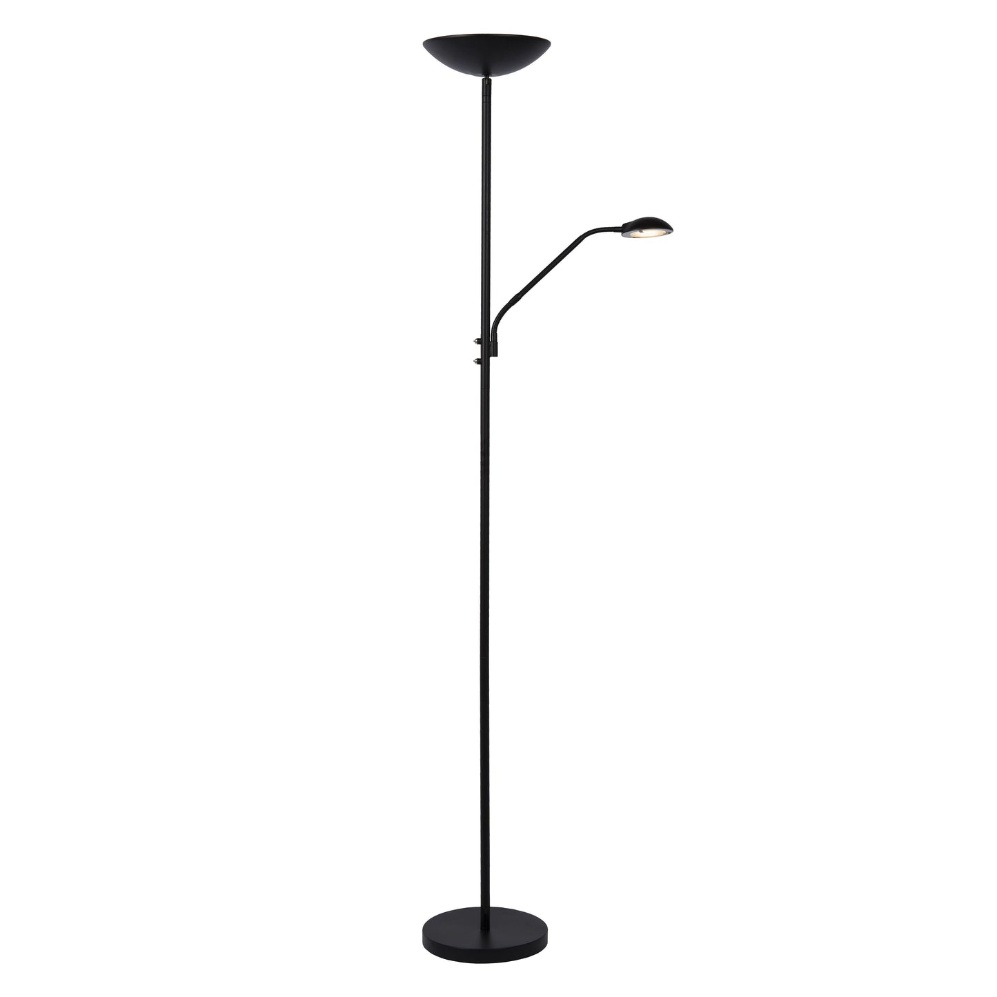 Lucide ZENITH - Floor reading lamp - LED Dim. - 3000K - Black