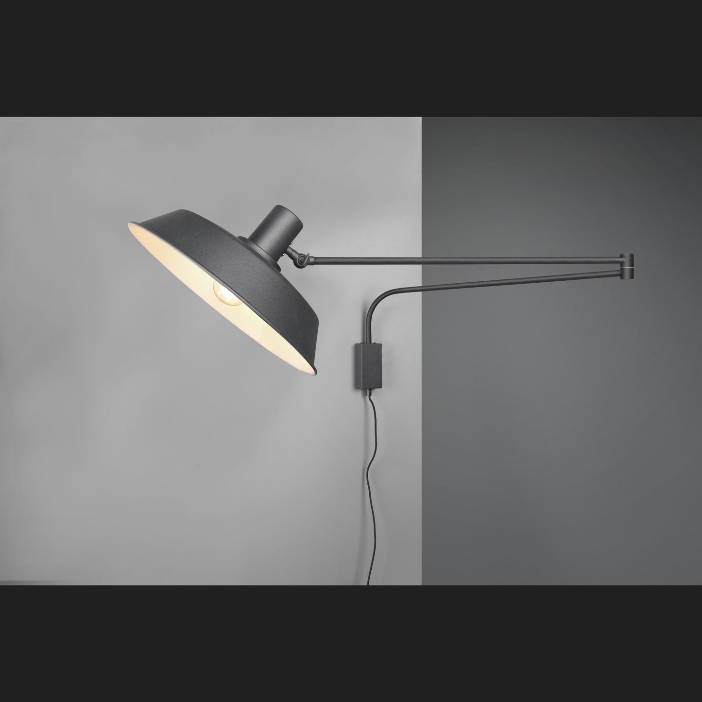 Bolder - Wall lamp - Black Matt - Trio