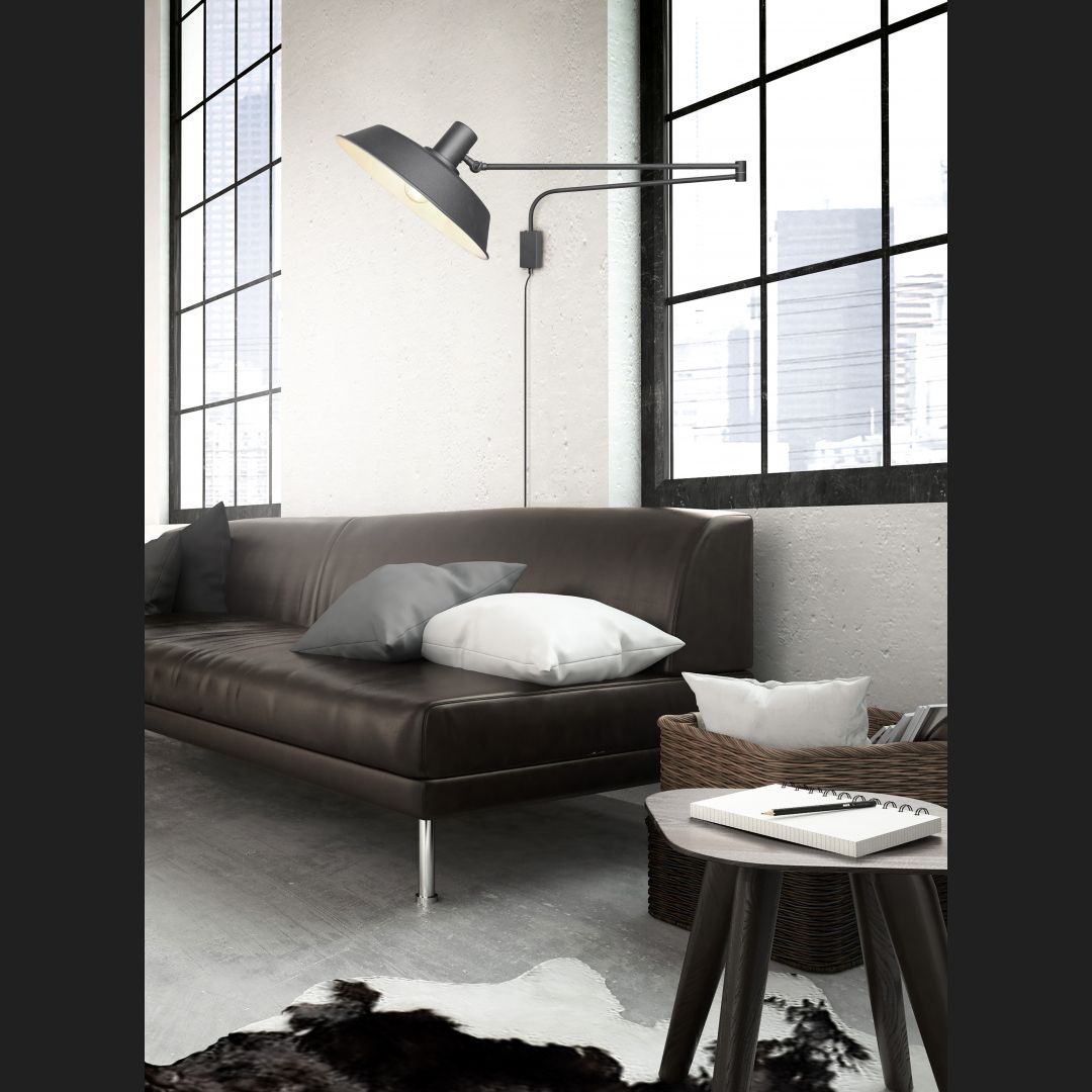 Bolder - Wall lamp - Black Matt - Trio
