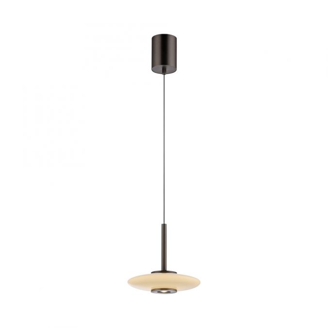 PURE Vitrum Pendant Light - Dark Brown Metal - Height Adjustable - Paul Neuhaus - (2053-34)
