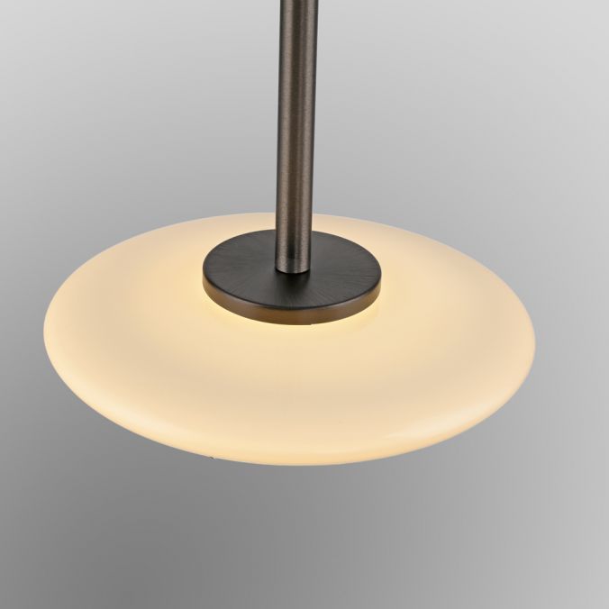 PURE Vitrum Pendant Light - Dark Brown Metal - Height Adjustable - Paul Neuhaus - (2053-34)