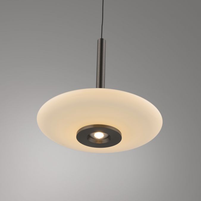 PURE Vitrum Pendant Light - Dark Brown Metal - Height Adjustable - Paul Neuhaus - (2053-34)