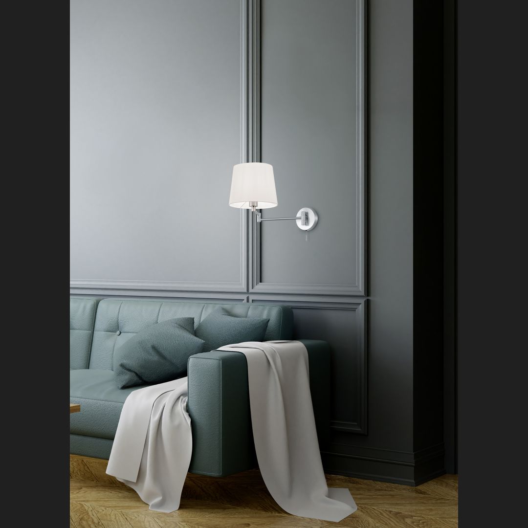 Lyon - Wall lamp - White - Trio