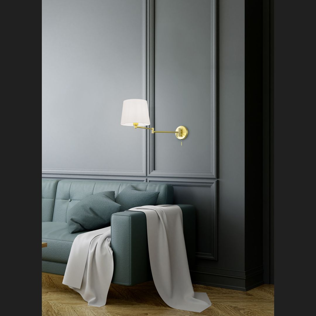 Lyon - Wall lamp - White - Trio