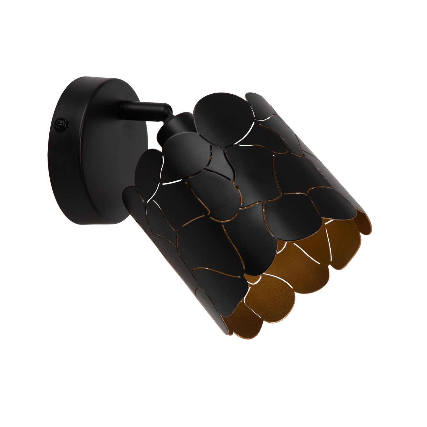 Lucide ALMELO - Wall spotlight / Wall light - Ø 12 cm - 1xE14 - Black