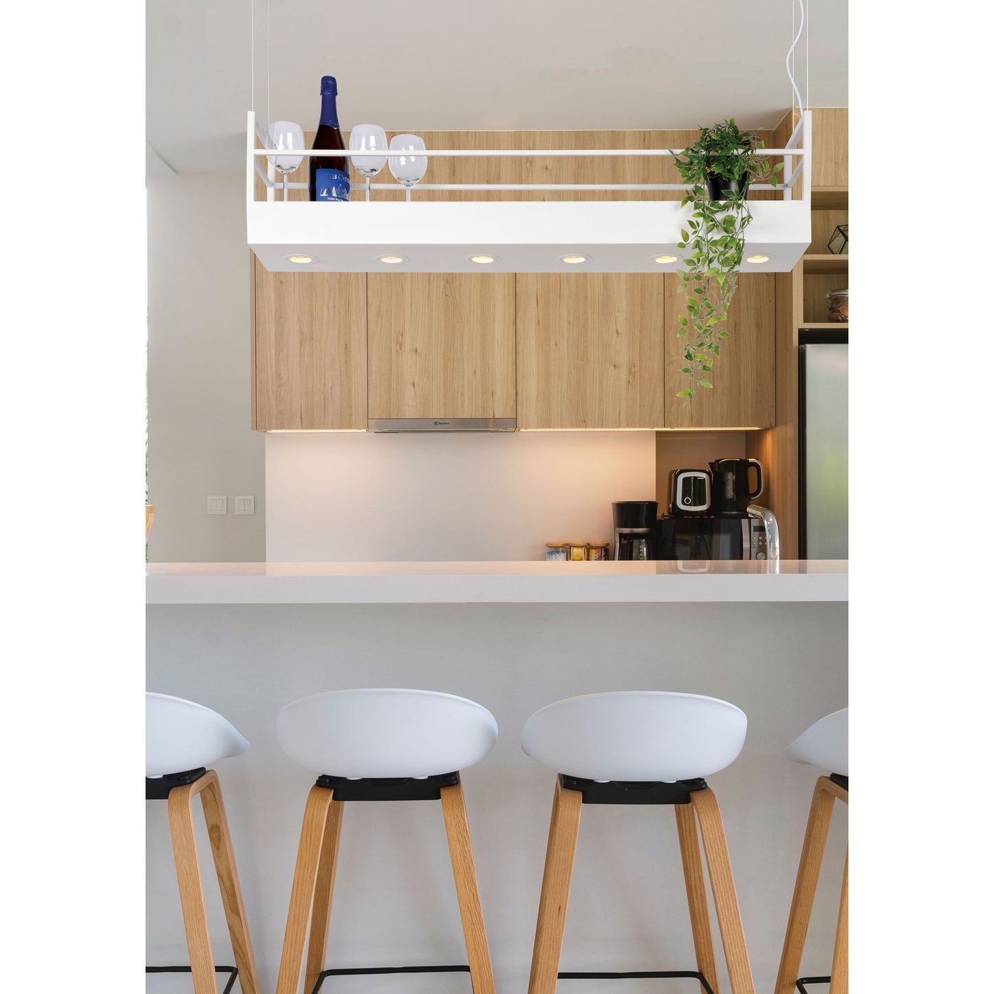 Lucide MIRAVELLE - Pendant light - 6xGU10 - White