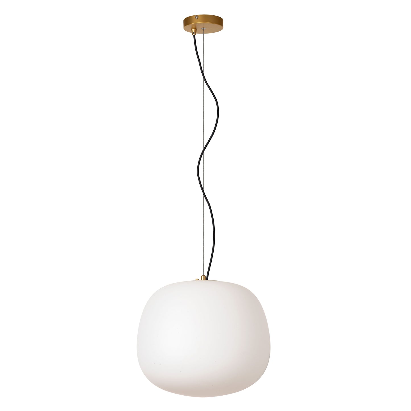Lucide ELYSEE - Pendant light - Ø 38 cm - 1xE27 - Opal