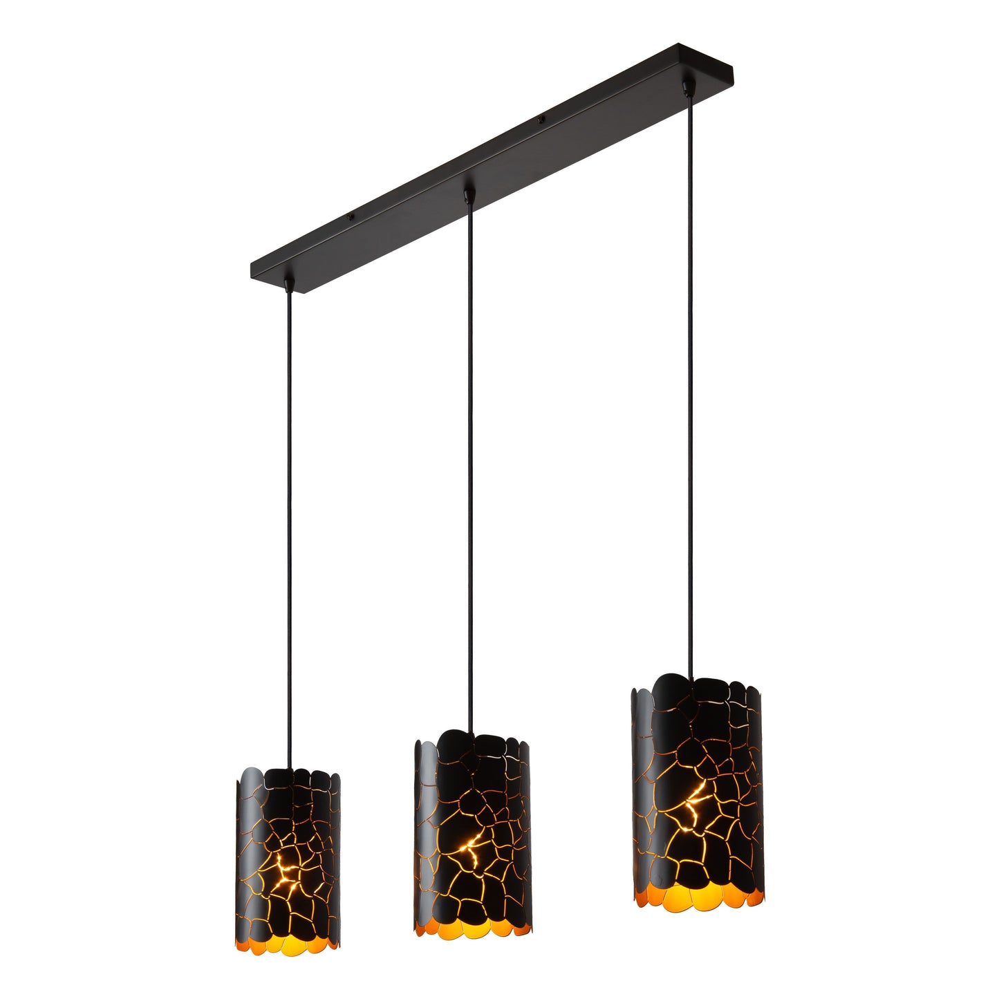 Lucide ALMELO - Pendant light - 3xE27 - Black